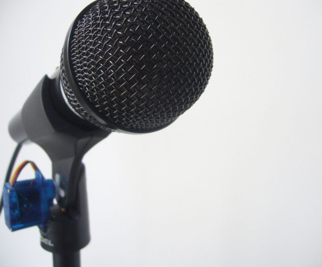 Microfono de seguimiento Julia Puyo